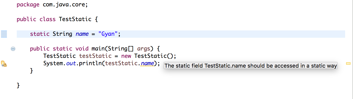 static keyword in Java