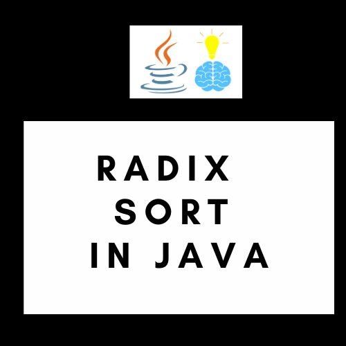 Radix sort in Java
