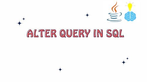 Alter Query in SQL