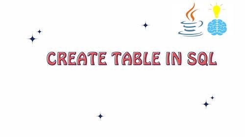 Create Table in SQL