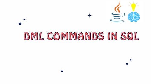 DML Commands in SQL