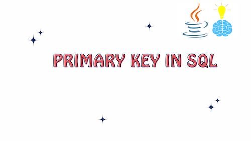 Primary Key in SQL