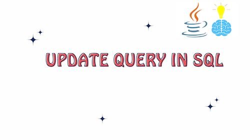 Update Query in SQL