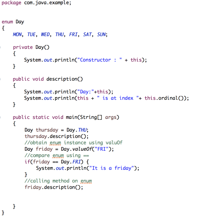 java enum value assignment