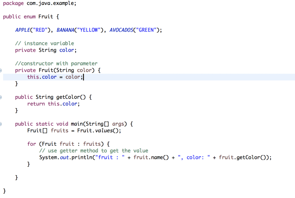 Java Enums With Example Javagyansite