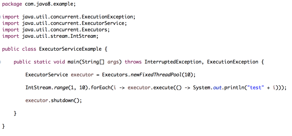 ExecutorService Framework in Java - Javagyansite